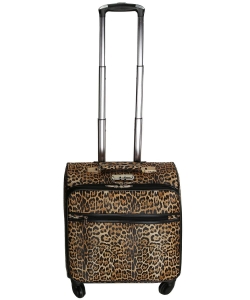 Leopard Rolling Carry On Luggage LGOT02-LP TAN